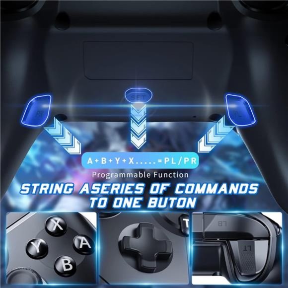 Switch Pro Controller Wireless Remote Gamepad Joystick, 2 Programmable Button - Picture 6 of 7